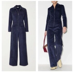 NWT Usisi Sister Jumpsuit Cissy Zip Up in Navy Corduroy